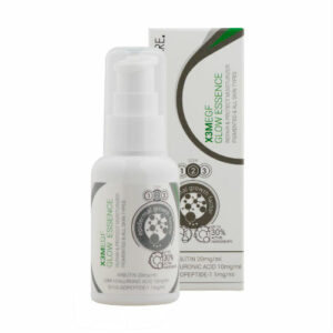 X3M EGF Glow Essence skincare product bottle and box