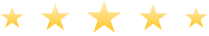 Five gold stars rating